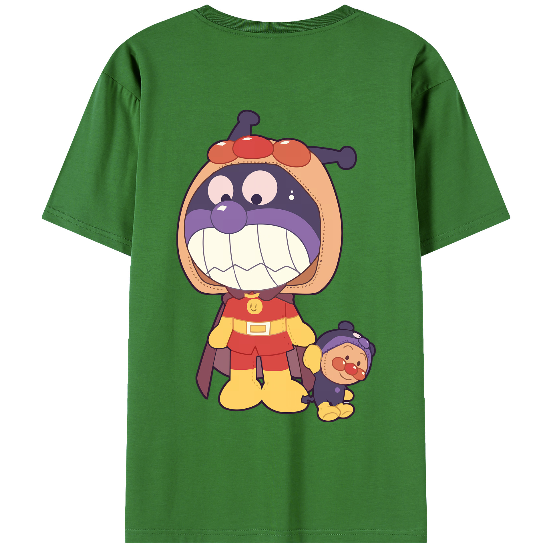 （画像用） アンパンマン Anpanman レディース半袖Tシャツ(バックプリント)